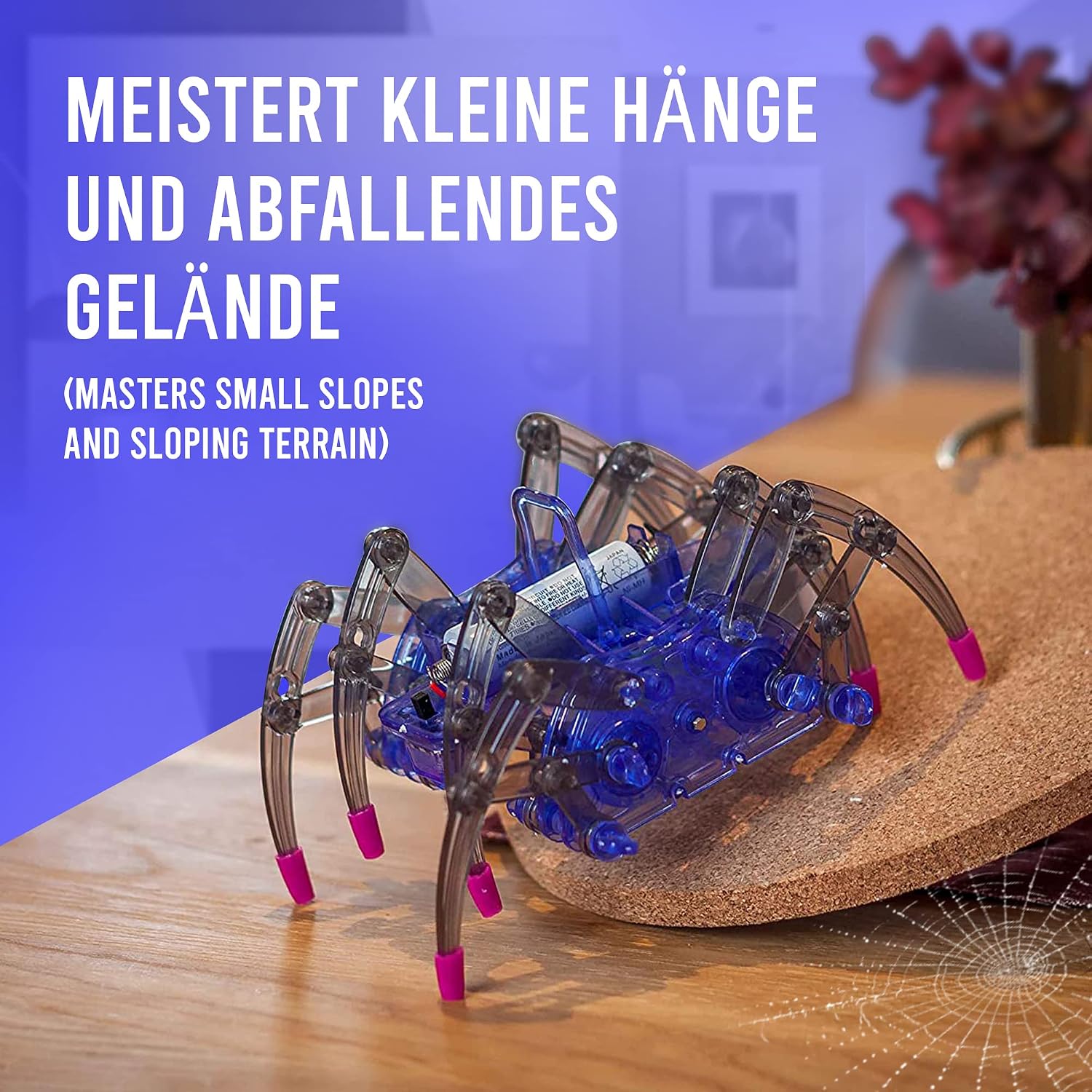 noDNA We love robotics Spider Robot Children's Toy to Build Yourself Spider Robot with 8 Legs DIY Robot Kit for Advent Calendar, Children and Boys from 8 Years – Bild 7