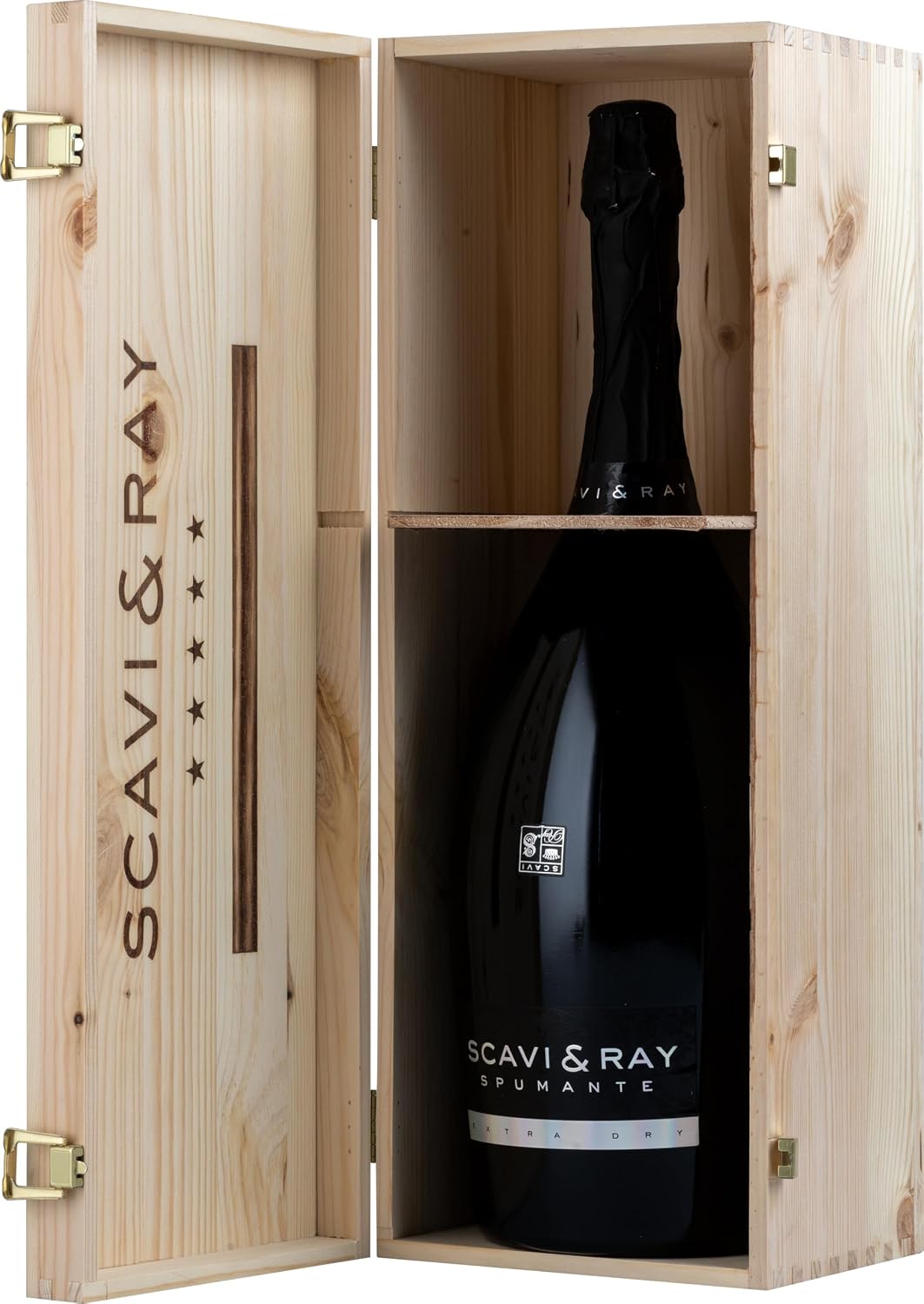 SCAVI & RAY Prosecco Spumante 11% Vol. Jeroboam in Wooden Box, 3 L