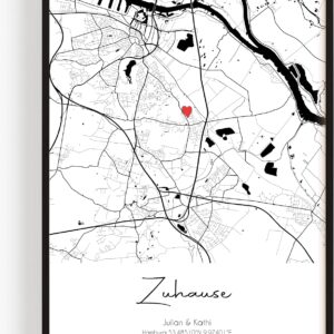 GiveSmiles Personalised Housewarming Gift for Home and Home Poster