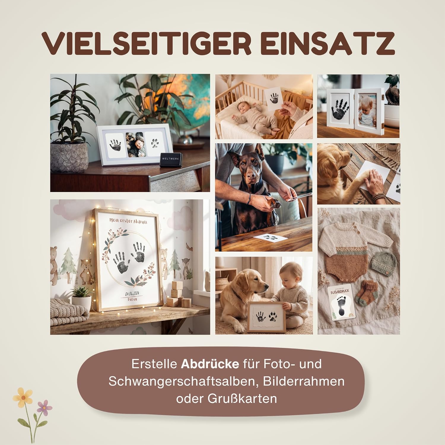 Baby Handprint & Footprint Set – Bild 4