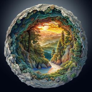 Wooden Puzzle Adult 300 Pieces 3D Forest Wooden Puzzle