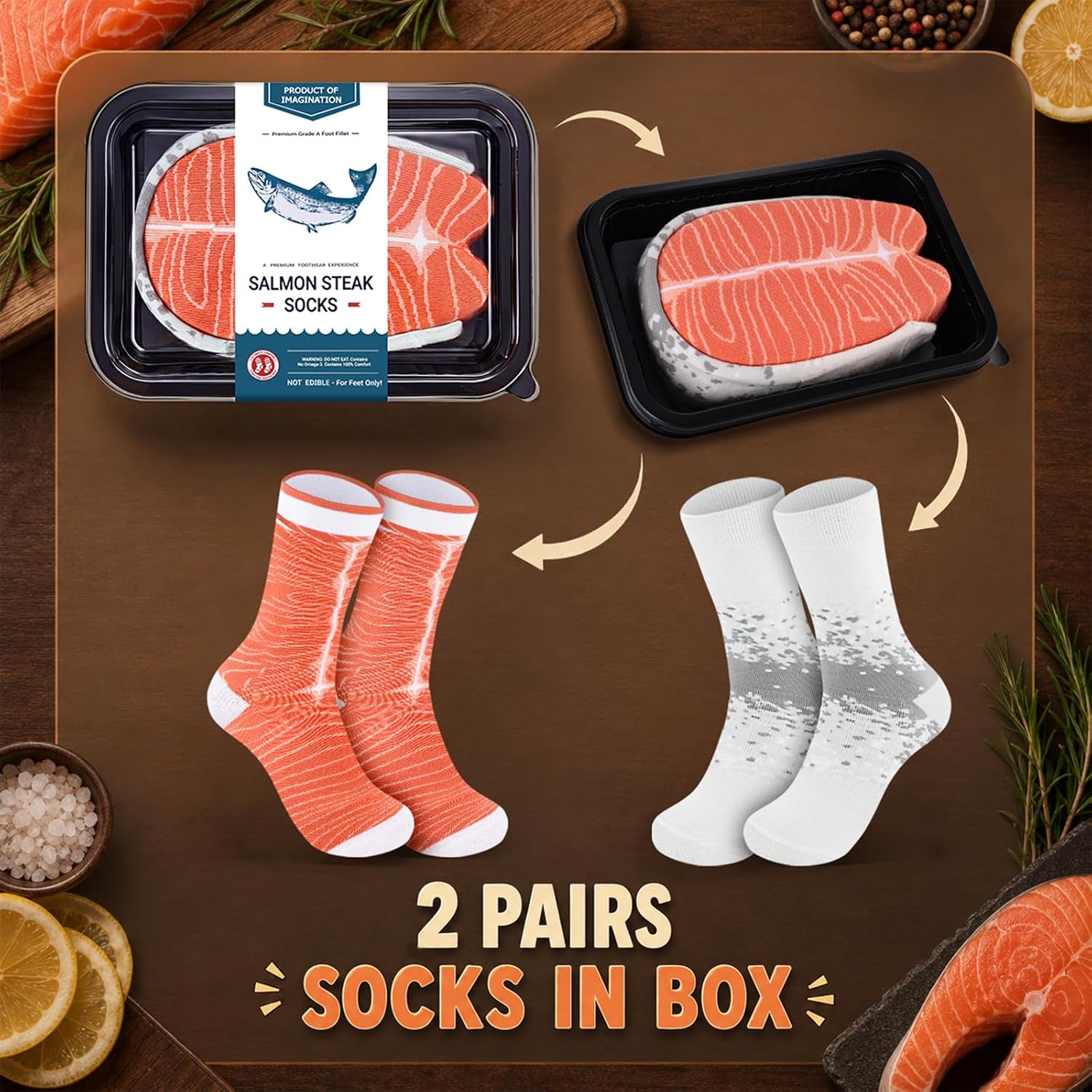 AGRIMONY Funny Socks Men Boys Women Funny Crazy Socks Box Gifts for Men Teenager Boyfriend Dad Father's Day Gift Valentine's Day Christmas Stockings Gift Ideas – Bild 4