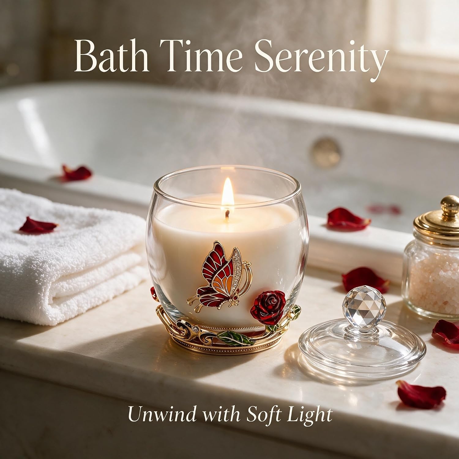 Butterfly Rose Luxury Scented Candles Gifts for Women – Bild 4