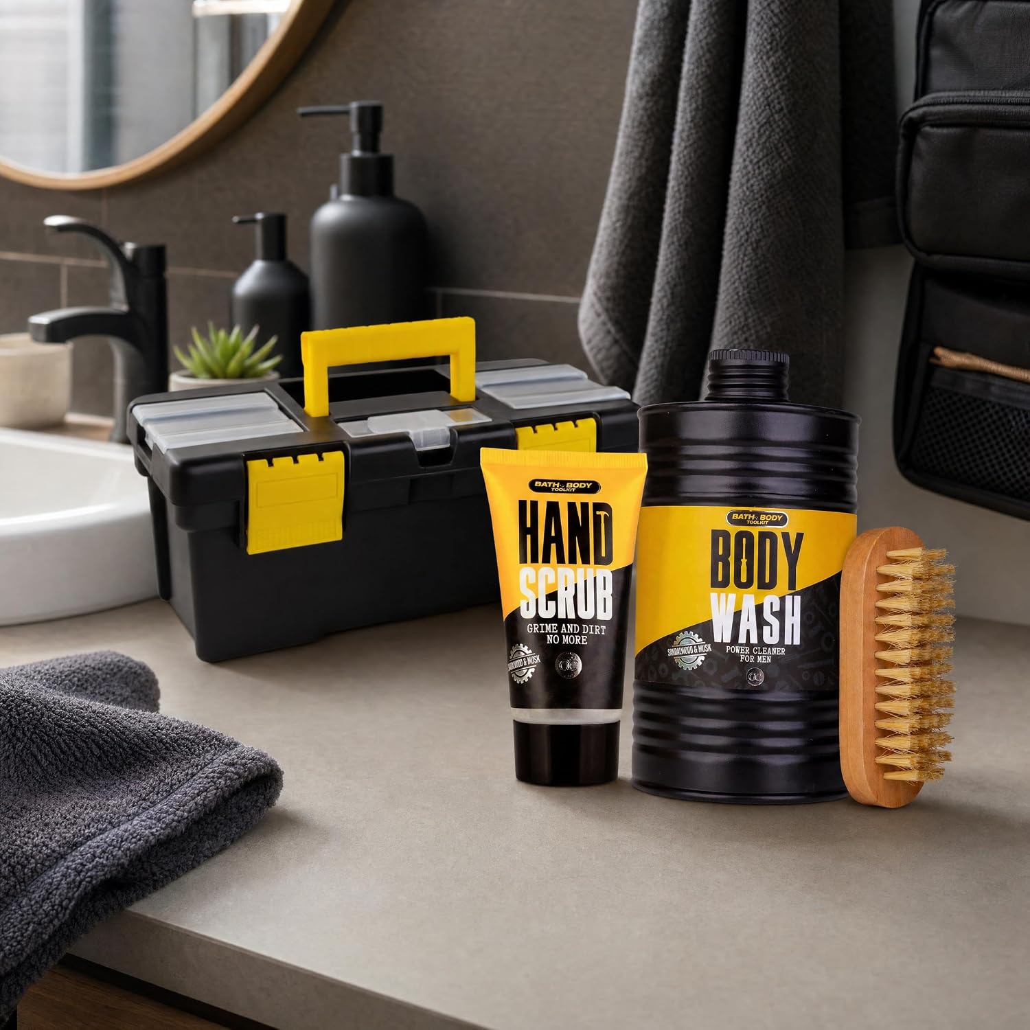 Accentra Gift Set for Men BATH + BODY TOOLKIT Sandalwood & Musk – Bild 5