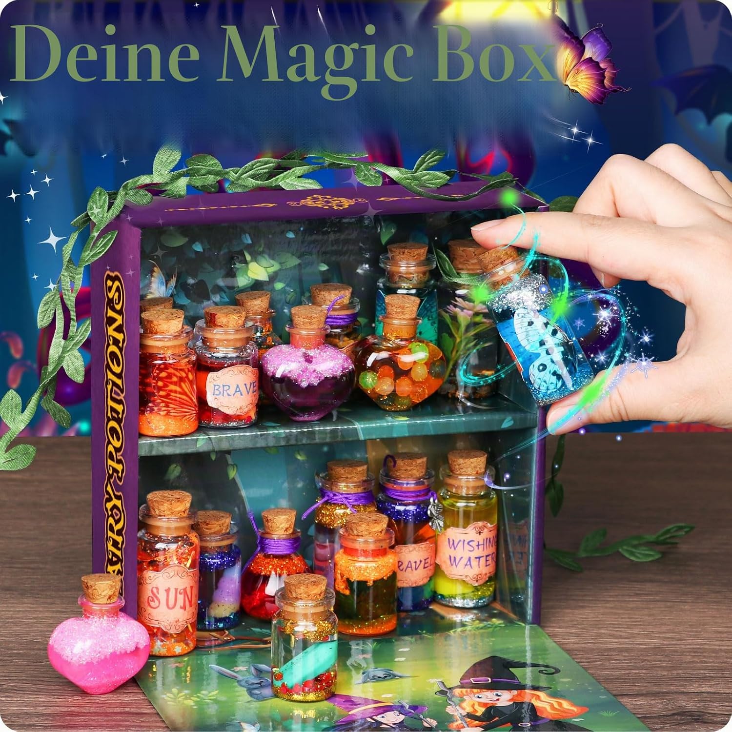 Mostof DIY Creative Gift for Children - Retro Fairy Crystal Magic Potion Kits Craft Toy for Boys & Girls Age 6 7 8 9 10 – Bild 5
