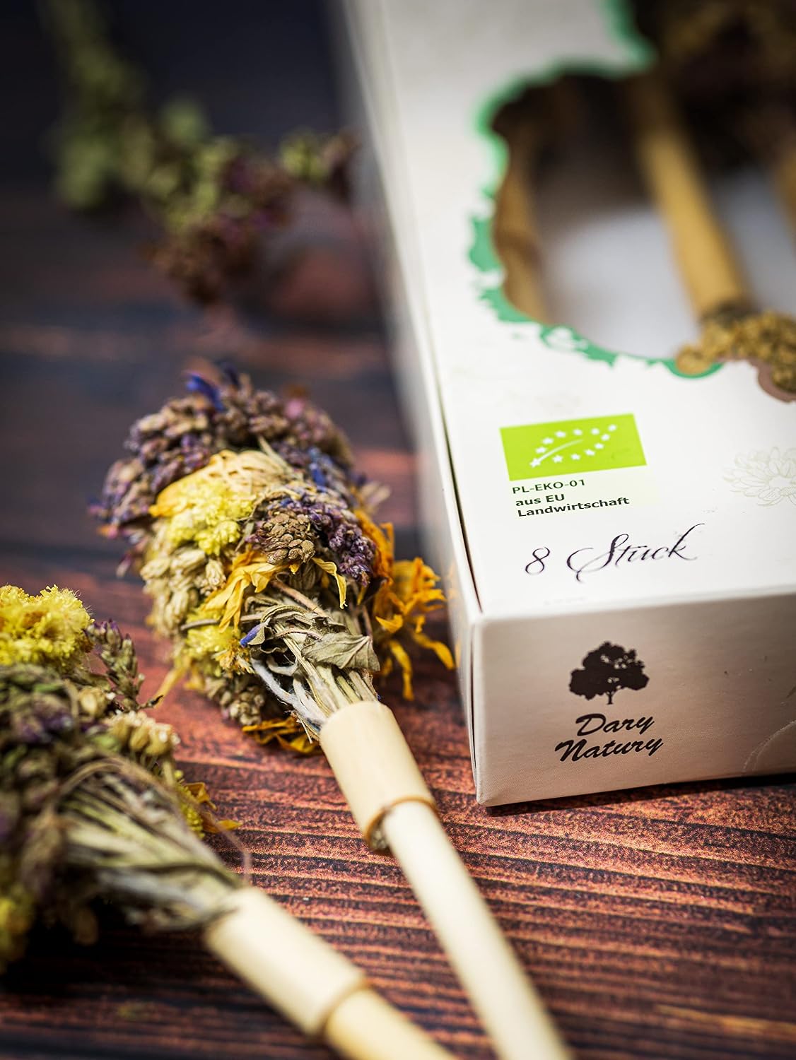 Organic Herbal Tea Sticks Collection Flowers Leaf Handmade Organic Product Gift Set Natural Premium Quality – Bild 9