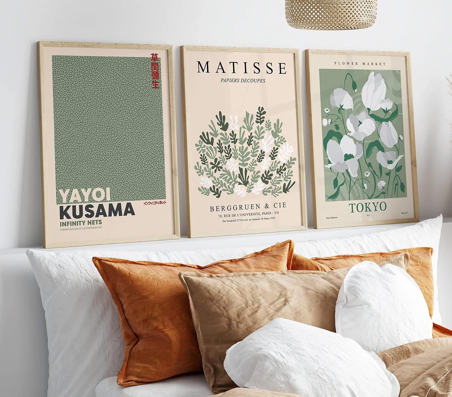 Modern Poster Set, 3 40 x 50 cm Pictures, Stylish Matisse Pastel Poster Collage with Matching Pictures, Wall Decoration, No Frames – Bild 4