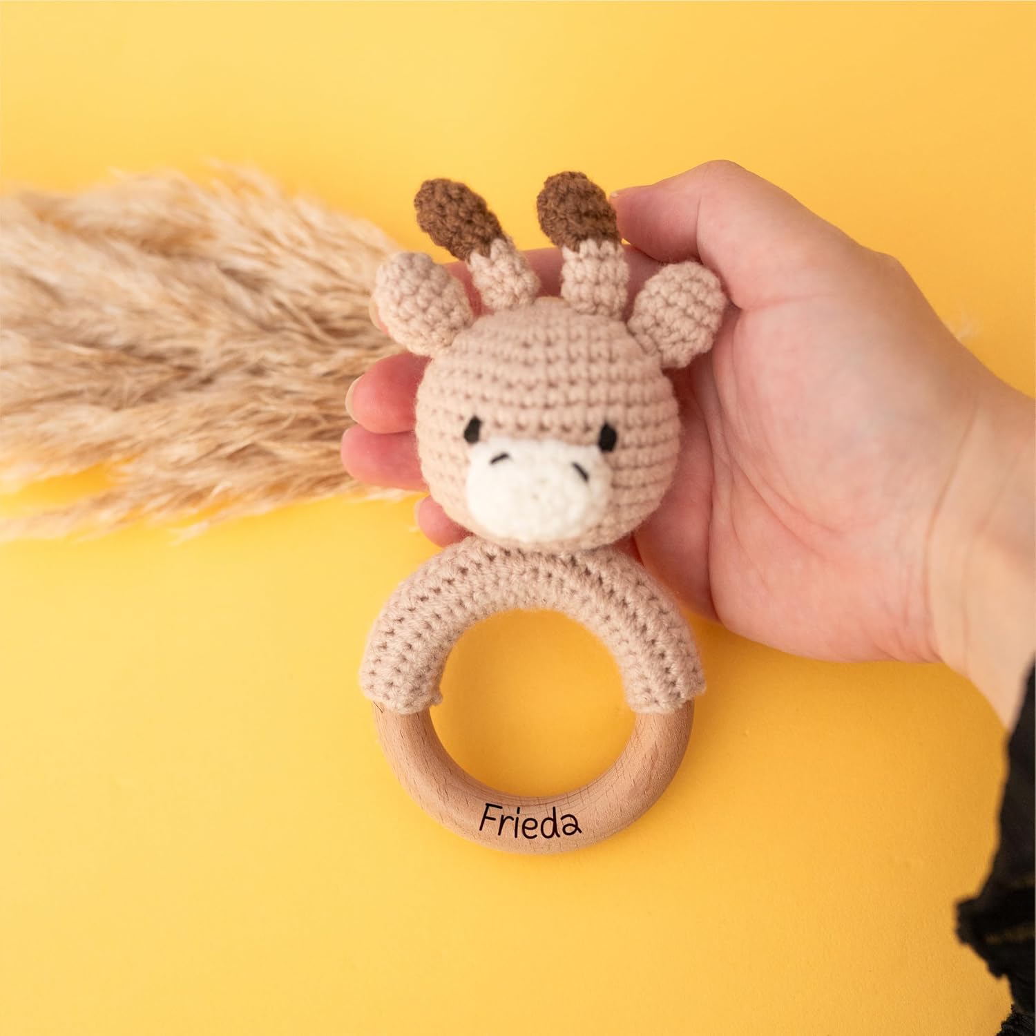 Bärenfreunde Grasping Toy, Baby Rattle, Teething Ring Baby Personalised – Bild 2