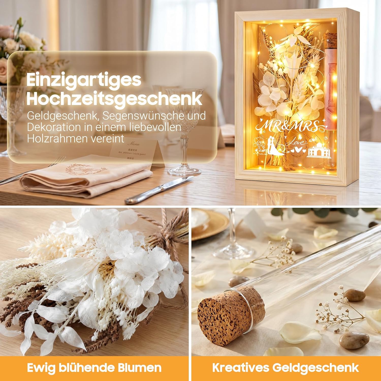 Money Gift Wedding Gifts for Bride and Groom Money – Bild 2