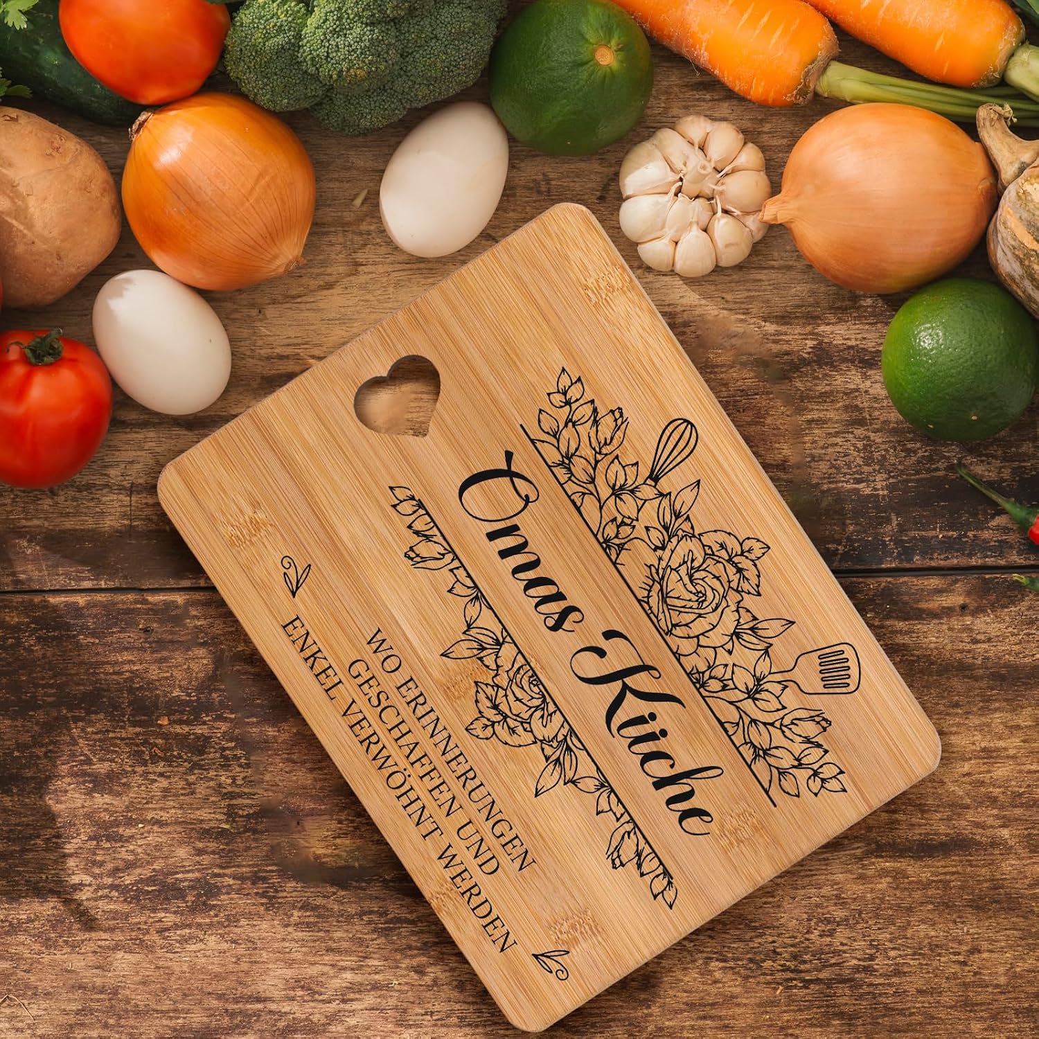 Grandma Gift, Birthday Gift for Grandma - Bamboo Chopping Board – Bild 3