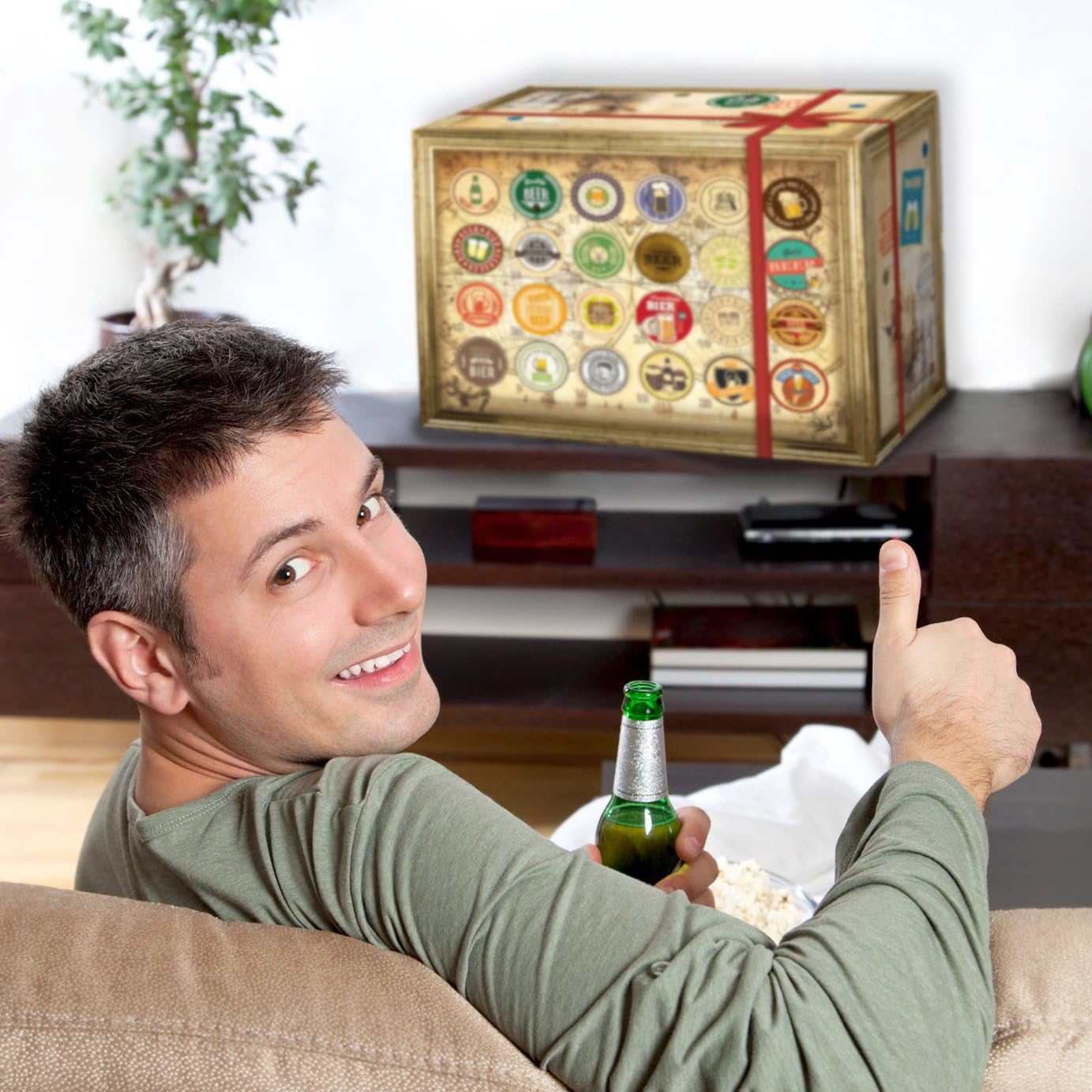Beer of the World Gift Box + 24 Bottles of Beer / Birthday Gift for Him – Bild 4
