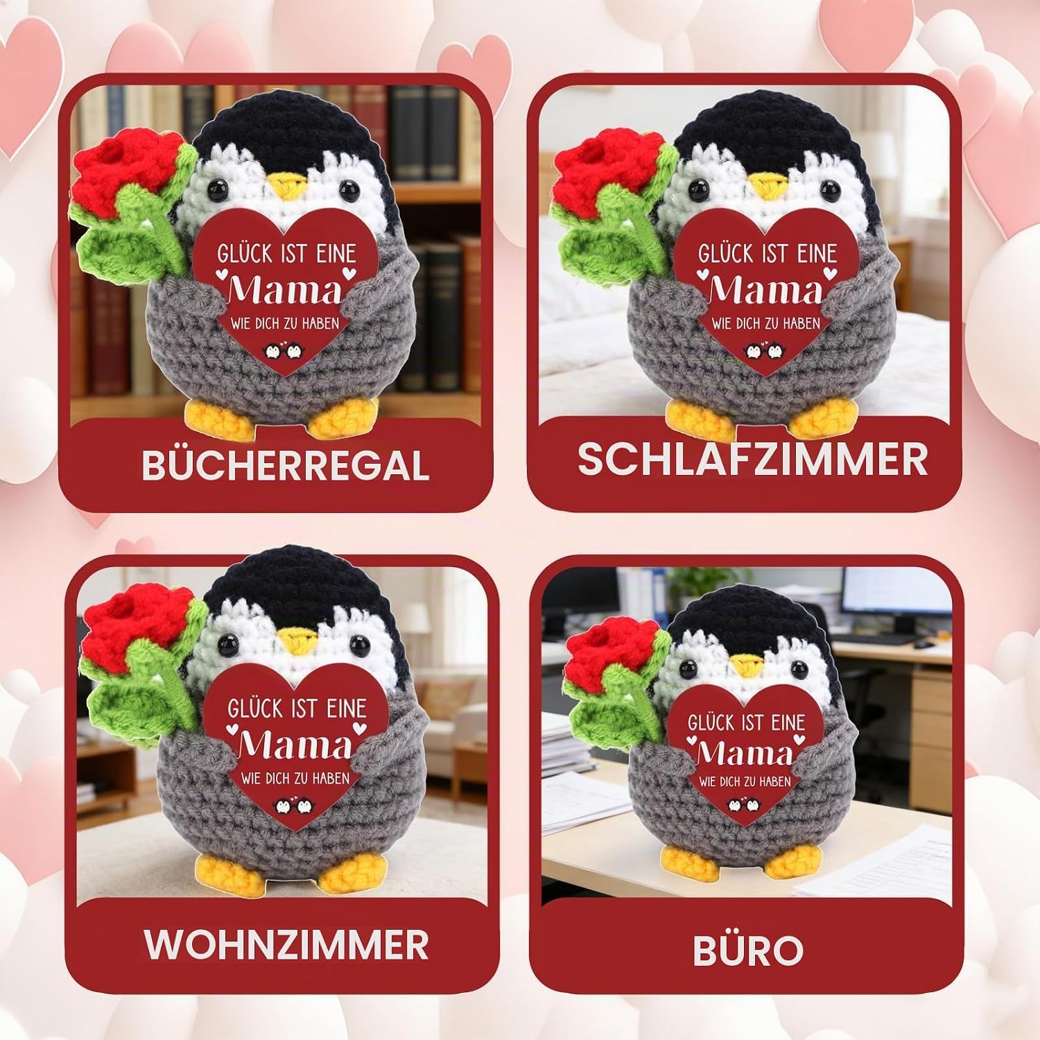 Gifts for Mum, Mother's Day Gifts, Pocket Hug Penguin – Bild 4