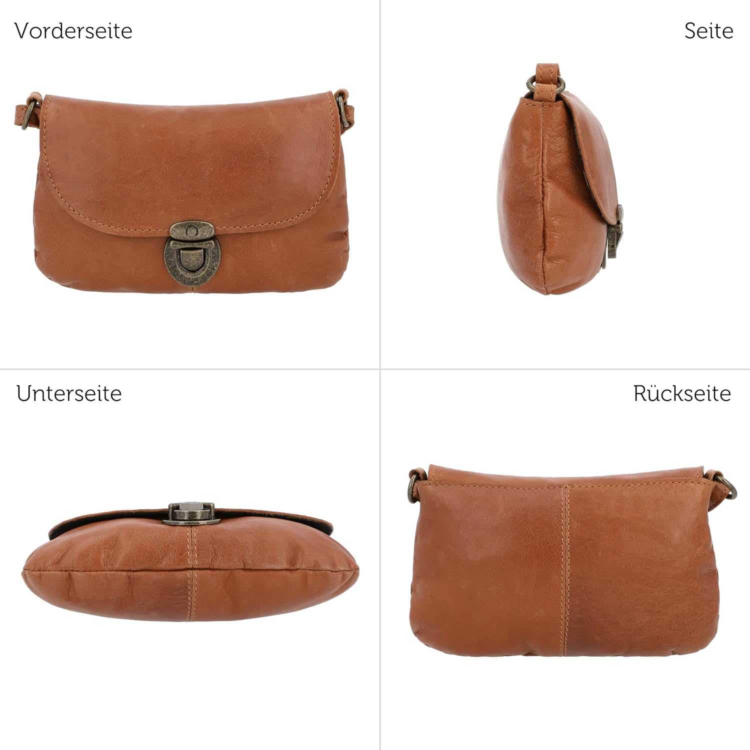 Gusti Rona Leather Shoulder Bag Leisure Bag Small Bag Shoulder Bag Women's Leather Vintage Leather – Bild 5