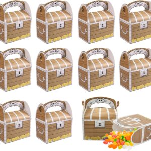 wocpvm Pack of 12 Pirate Party Boxes Children’s Birthday Party Treasure