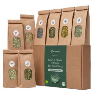 Tea Yourself Mixing Set Gift with Herbs - Organic Herbs Tea Gift Set