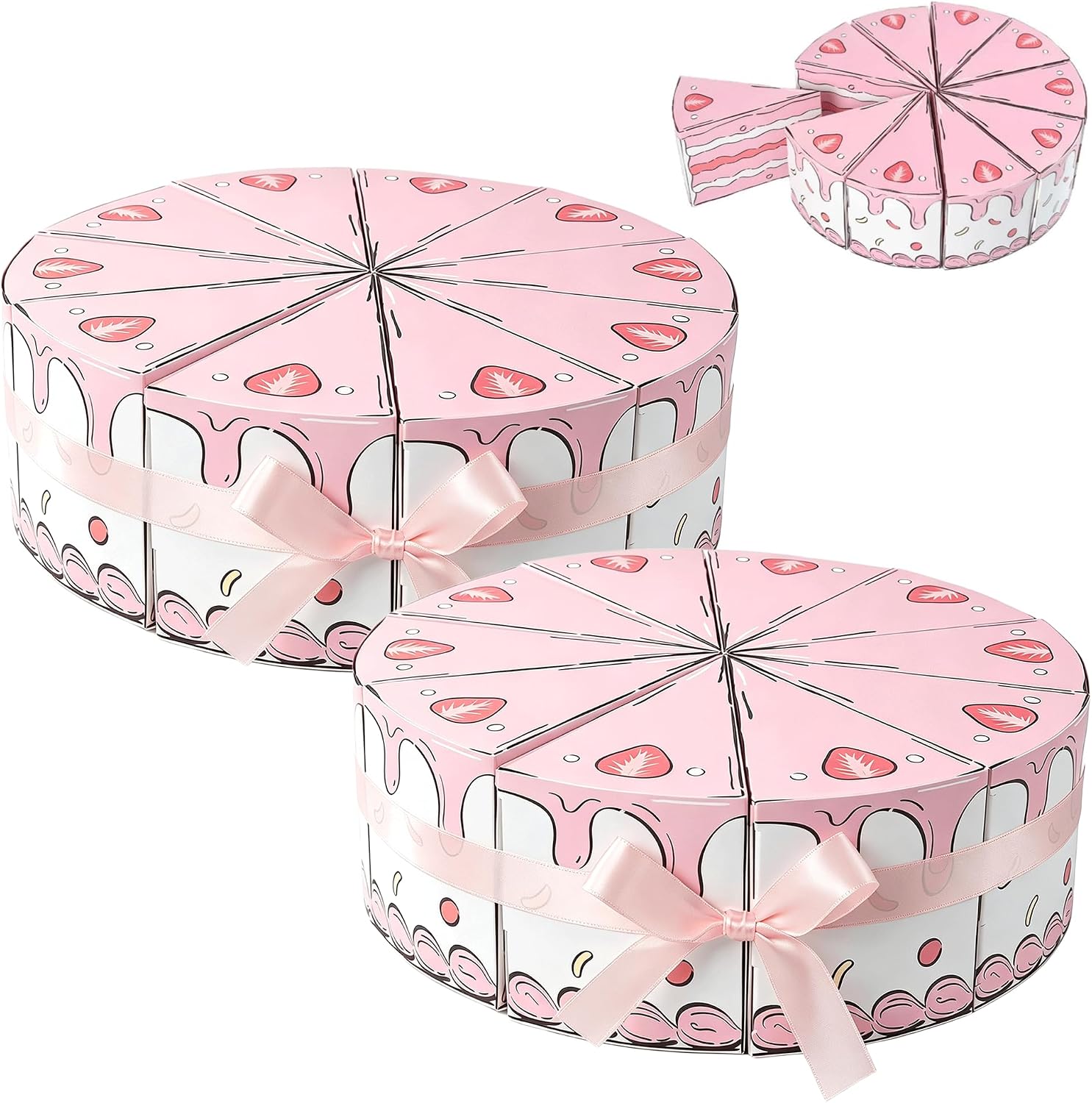 Hayaww 20pcs Triangle Cake Shaped Gift Boxes for Christmas Party