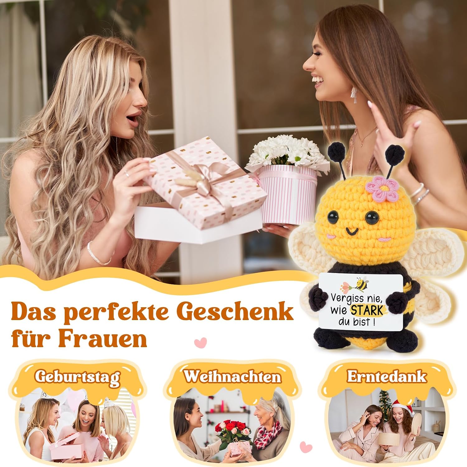 Gleevara Birthday Gift for Women, Bee Lucky Charm Gifts – Bild 6