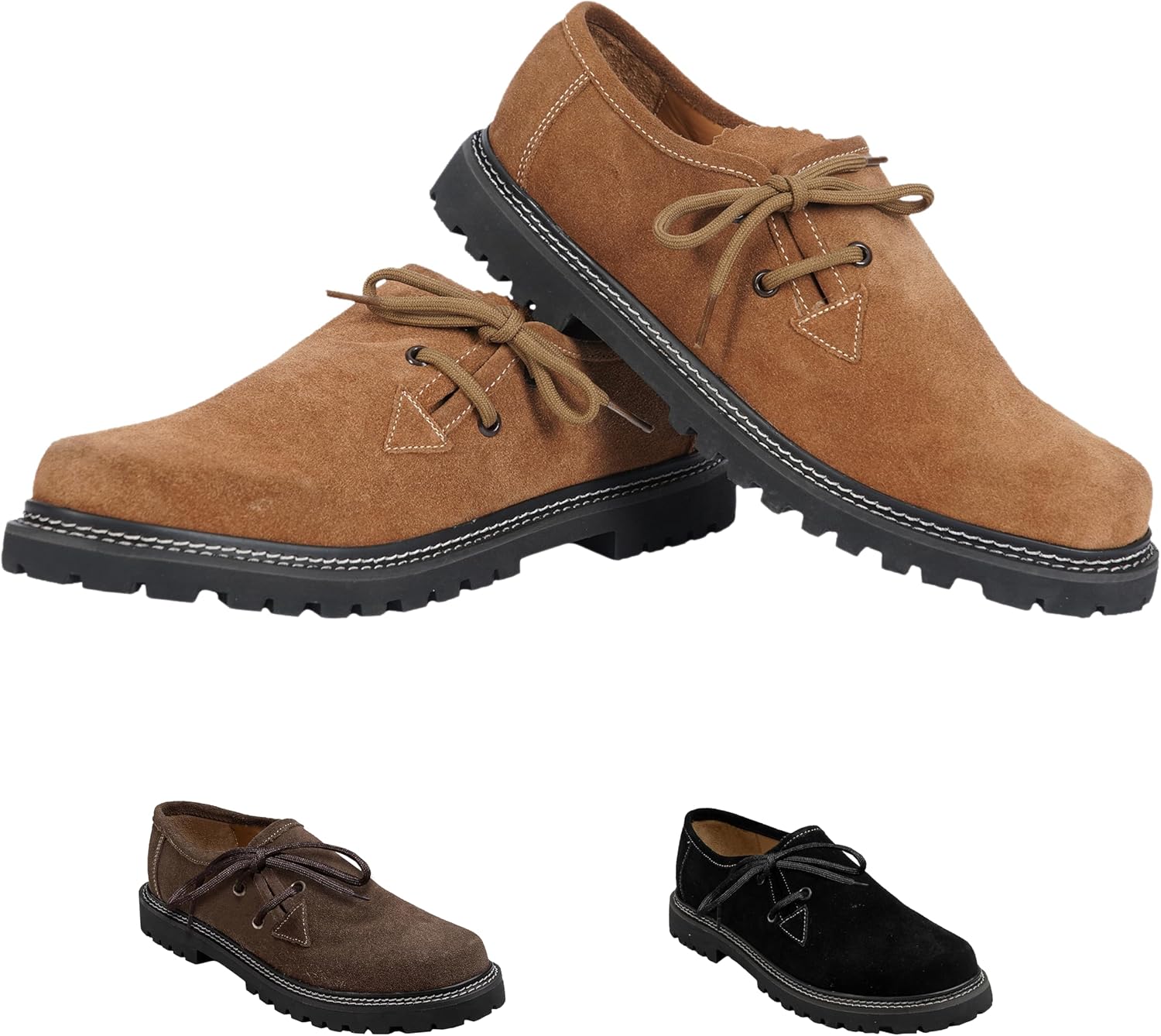 German Wear Traditional Shoes Haferl Shoes Men's Leather Shoes Brown, Black & Chestnut Brown – Bild 2