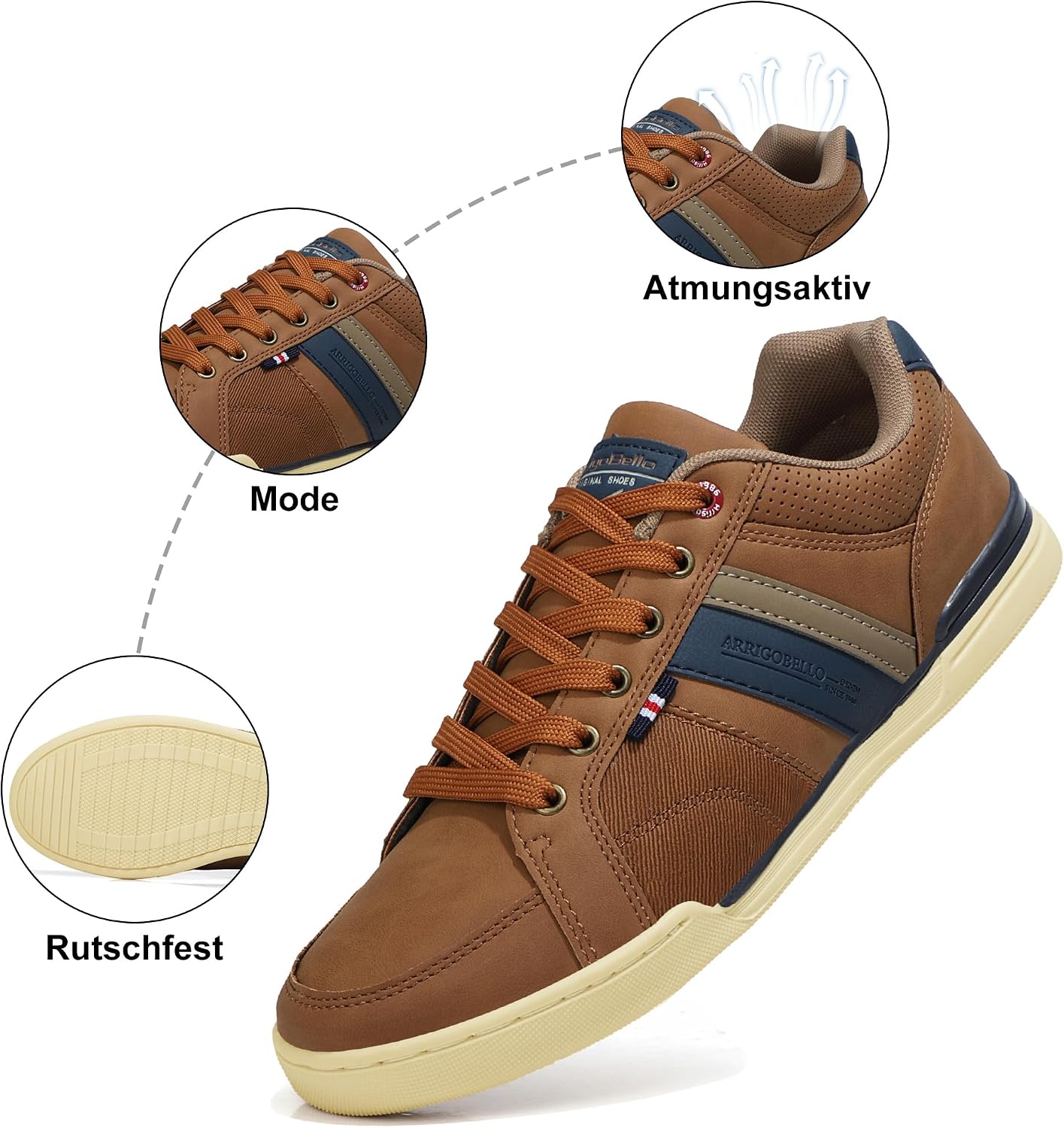 AX BOXING Casual Shoes Men’s, Trainers, Walking Shoes, Fashion Shoes, Lightweight Sports Shoes, Size 41-46 – Bild 6