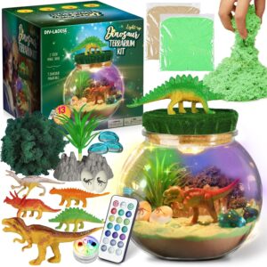 Dinosaur Toy Terrarium Set, Birthday Gift Boy 4-12 Years