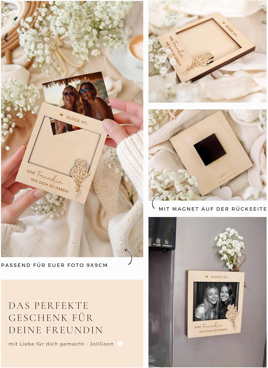 Joli Coon Picture Frame "Glück ist eine Freundin wie dich zu haben – Bild 2
