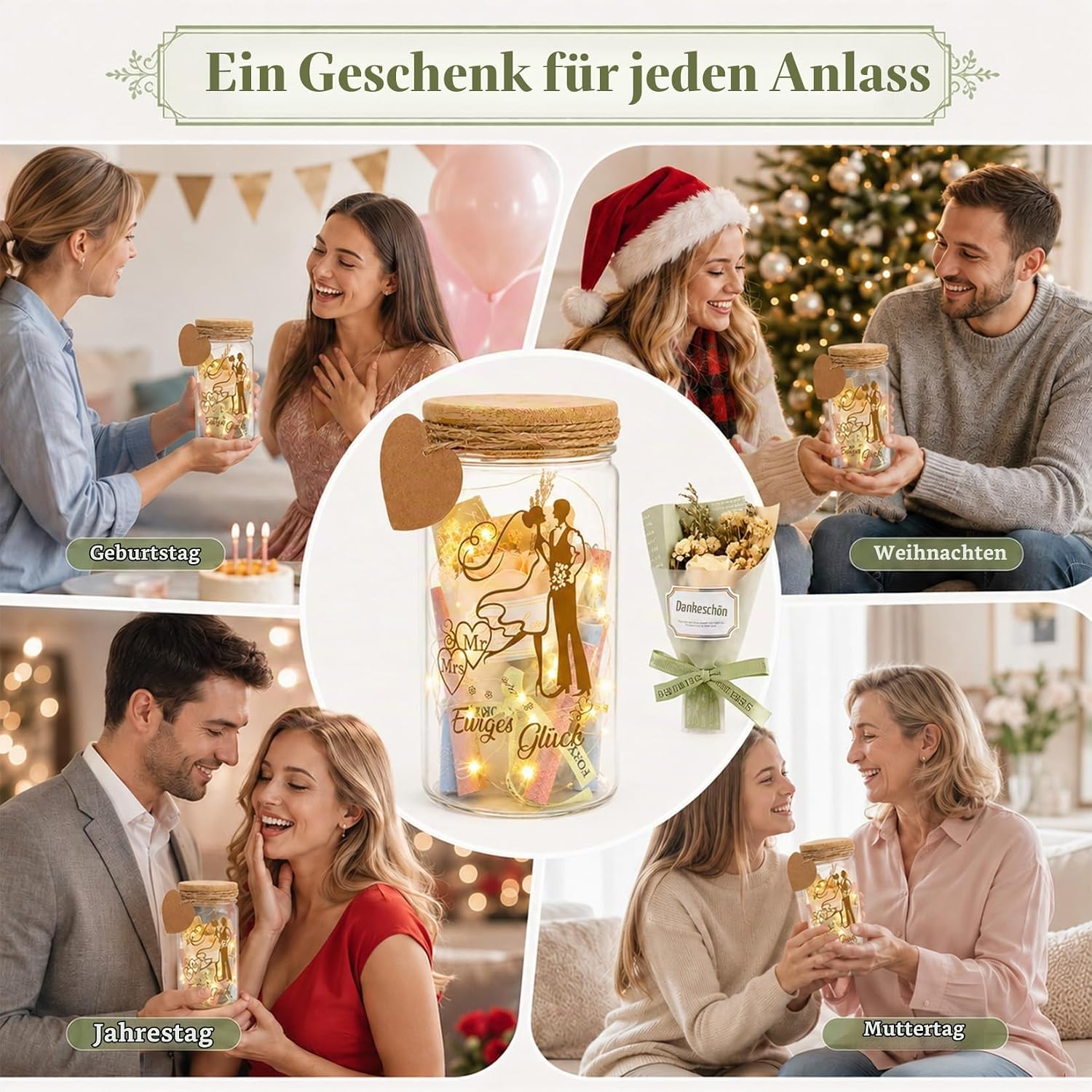 Idota Wedding Gifts for Bride and Groom Eternal Happiness Money Gifts Wedding – Bild 6