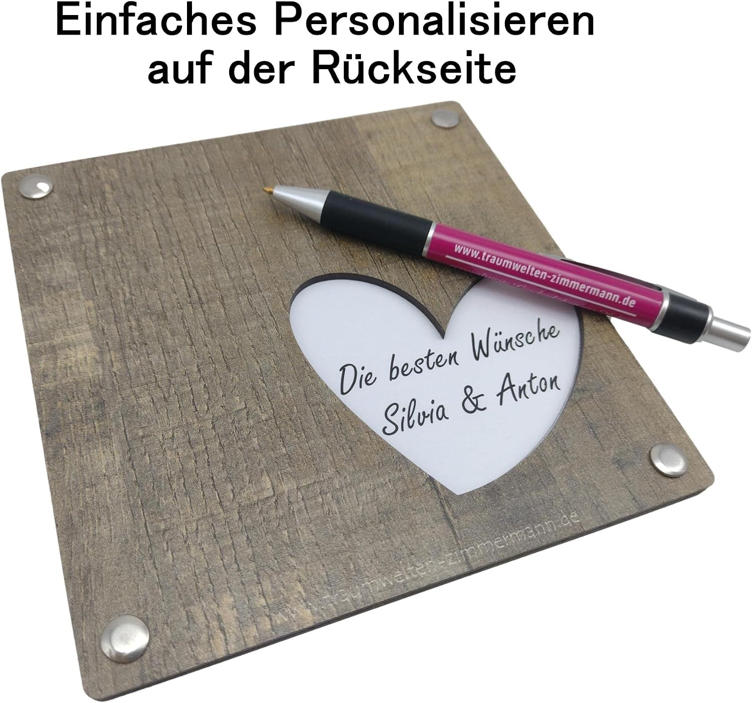 Money Gift "Just Married" I Original Wedding Gift for Bride and Groom Made of Wood I Wedding Gifts I Money Gifts I Money Packaging I Wedding Gift I Gifts I Give Money from the Heart – Bild 2