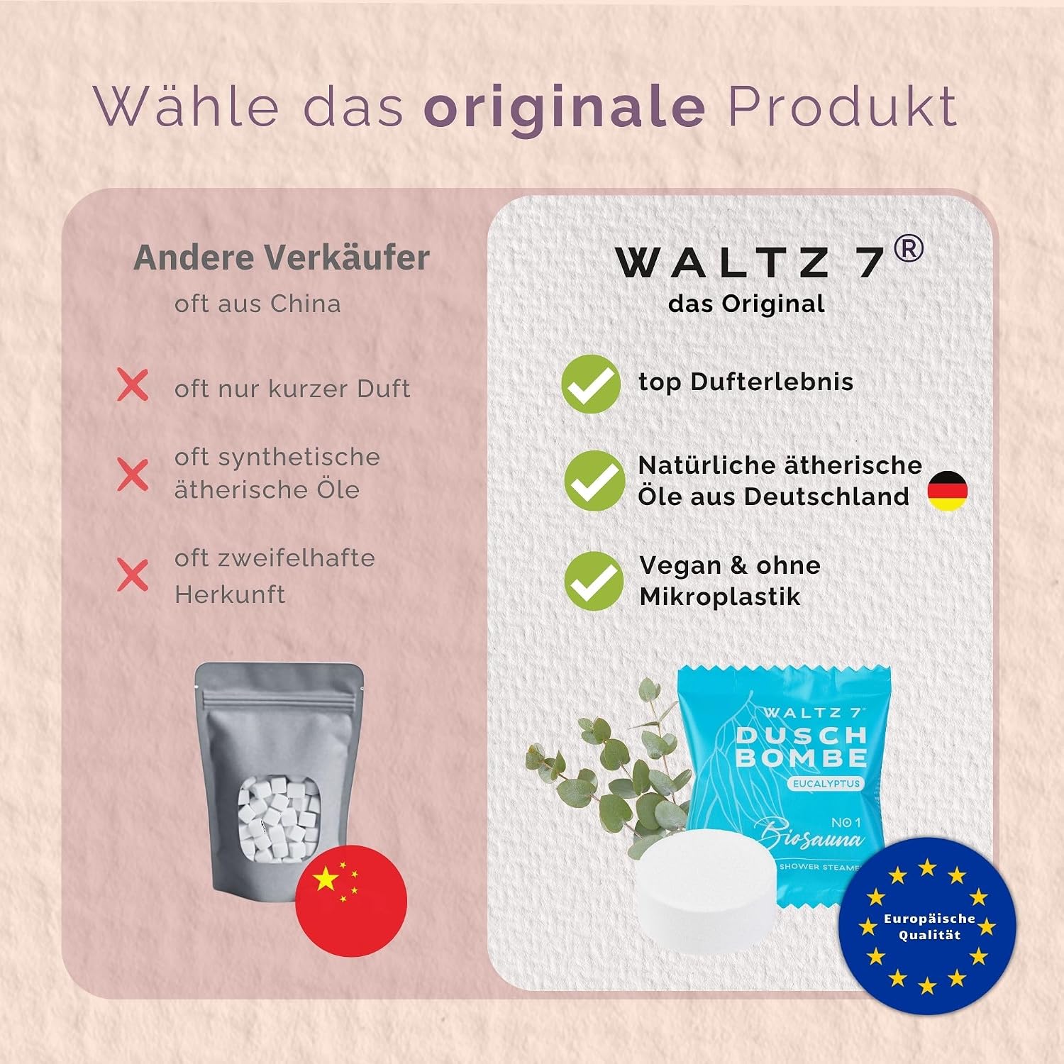 Waltz 7, Aromatic Shower Bombs Set, 16 Pieces with 8 Fragrances, Best of Shower Tabs Aromatherapy, Wellness Gift Set for Men and Women, Shower Bath Essential Oils – Bild 7
