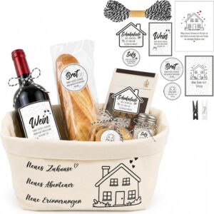 Geschenk Zum Einzug Brotkorb Stoff Einzugsgeschenk Wohnung Richtfest