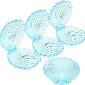 Plastic Shell Candy Box Set of 4 Gift Boxes with Lid