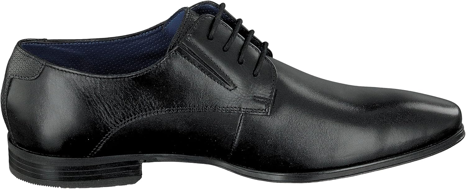 Bugatti Herren Anzugschuhe Klassischer Business Lederschuhe Derby mit Logo – Bild 4