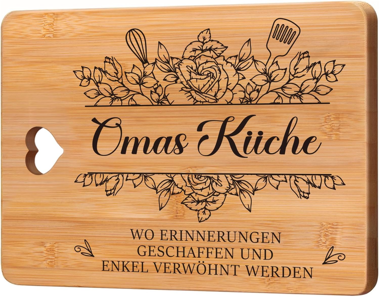 Grandma Gift, Birthday Gift for Grandma - Bamboo Chopping Board