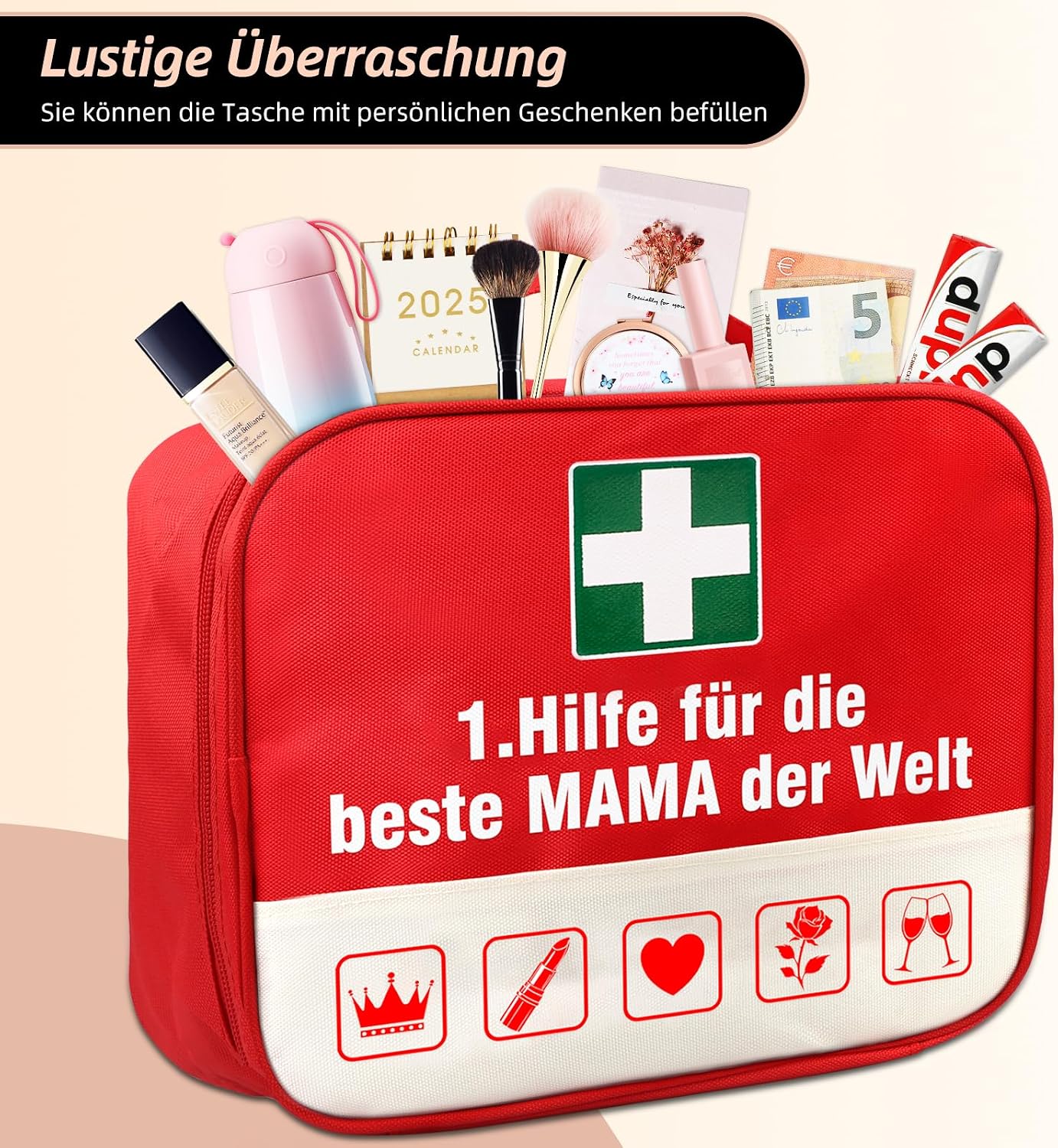 TUZELIYA Gifts for Mum - 1st Aid Bag for Expectant Mum & Mum - Funny Pregnancy Gift - Baby Shower Gift - Money Gifts Birthday - Mother's Day Gifts Mother's Day – Bild 2