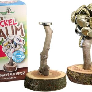 The Original 2.0 Oiled Tree with Extra Strong Magnet for 50 Bottle Caps as a Funny Gift for Men or Party Room Equipment & Bar Decoration – Handmade in Bavaria