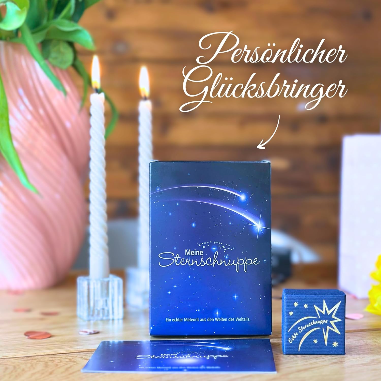 My Shooting Star in Gift Box with Greeting Card (Gift Set) – Meteorite – Gift Idea for Him and Her – Birthday Gift – Christmas Gift – Christening & Birth – Bild 3