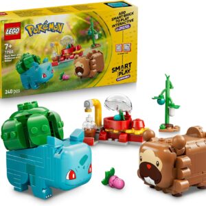 LEGO Pokémon Smart Play: Berry Fete with Bisasam and Bidiza - Compatible Interactive Set with 2 Smart Tags and 2 Pokémon Figures - Gift Idea for Children from 7 Years - 72155