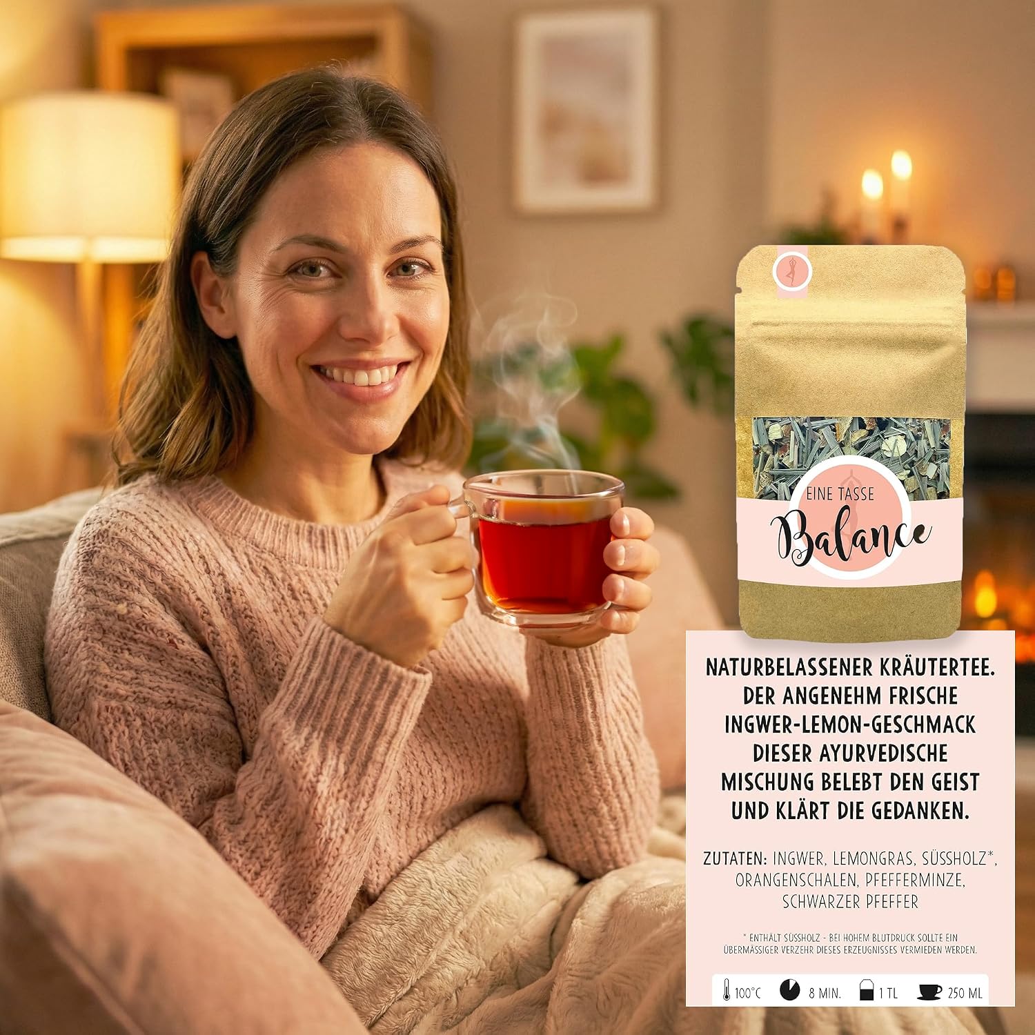 OWLBOOK Tea Gift Set Time Out with 4 Types of Tea, Relaxation Wellness Gifts for Women as a Birthday Gift, Valentine's Day Gifts, Mum Gifts, Birthday, Mother's Day, Valentine's Day, Tea Box – Bild 5