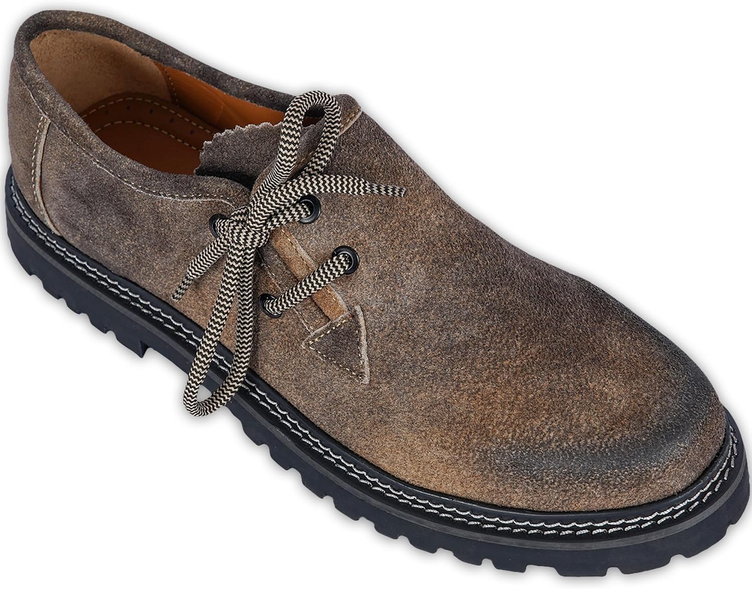 German Wear Haferlschuhe Traditional Shoes, Original, Handmade, Leather Shoes, Made of Suede, Genuine Leather Shoes, with 2 x Laces – Bild 3