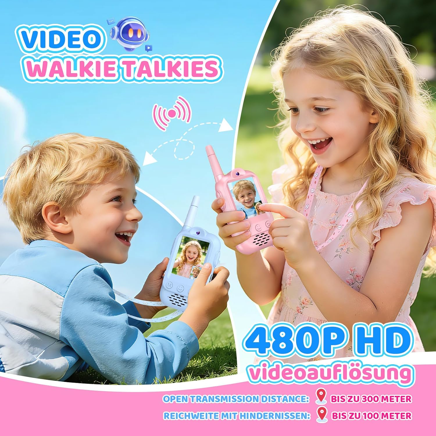 Video Walkie Talkie Children's Gift Boy Girl 3-12 Years Toy – Bild 3