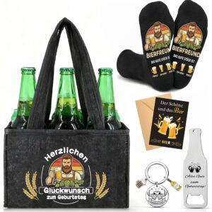 Men’s Handbag Beer Gift Set, Birthday Gift for Men