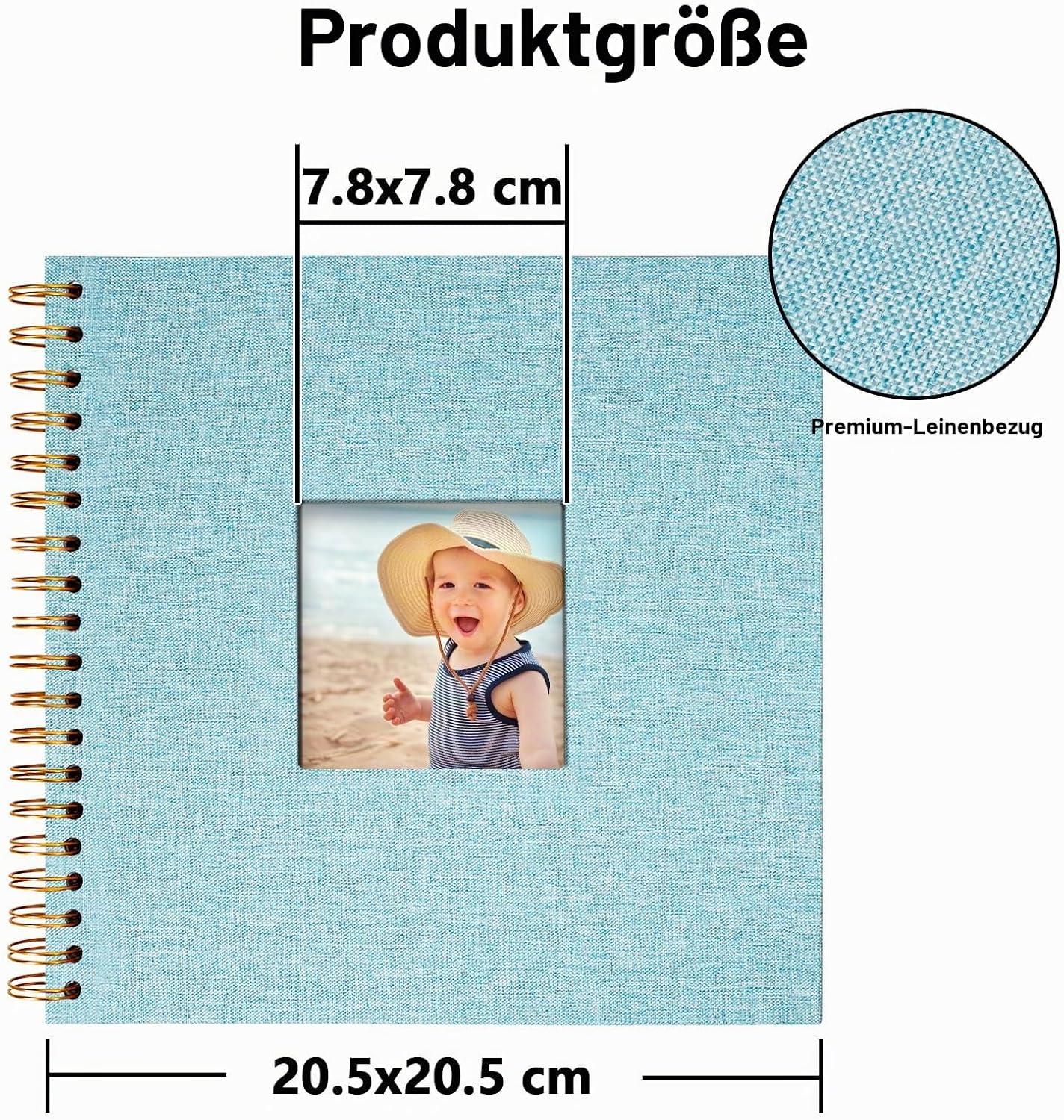 Vienrose DIY Photo Album 8" x 8" Linen 40 Pages – Bild 4