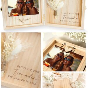 Joli Coon Girlfriend Gift, Wooden Box, 14 x 14 x 3 cm