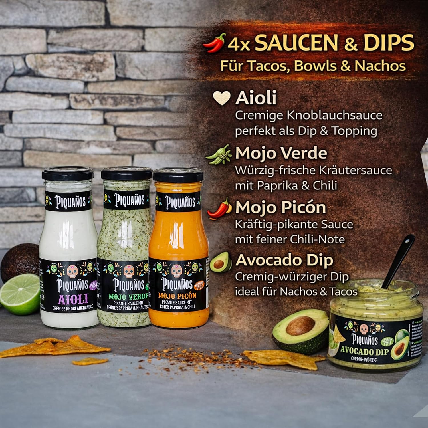 Piquaños Gift Box - Mexican Gift Basket with 13 Specialities – Bild 4