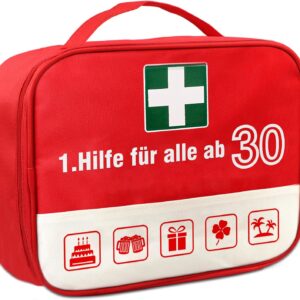 TUZELIYA Original 30th Birthday Gift Men & Women - Funny 1st Aid Bag for 30th Birthday - Gift 30th Birthday Man / Woman - Ideal for Money Gifts