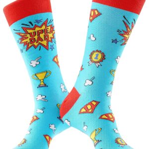 BISOUSOX Men's Socks Colourful Socks Men's Gifts for Dad Men Men's Socks Cotton Funny Socks Comfortable Stockings Father's Day Gift Birthday