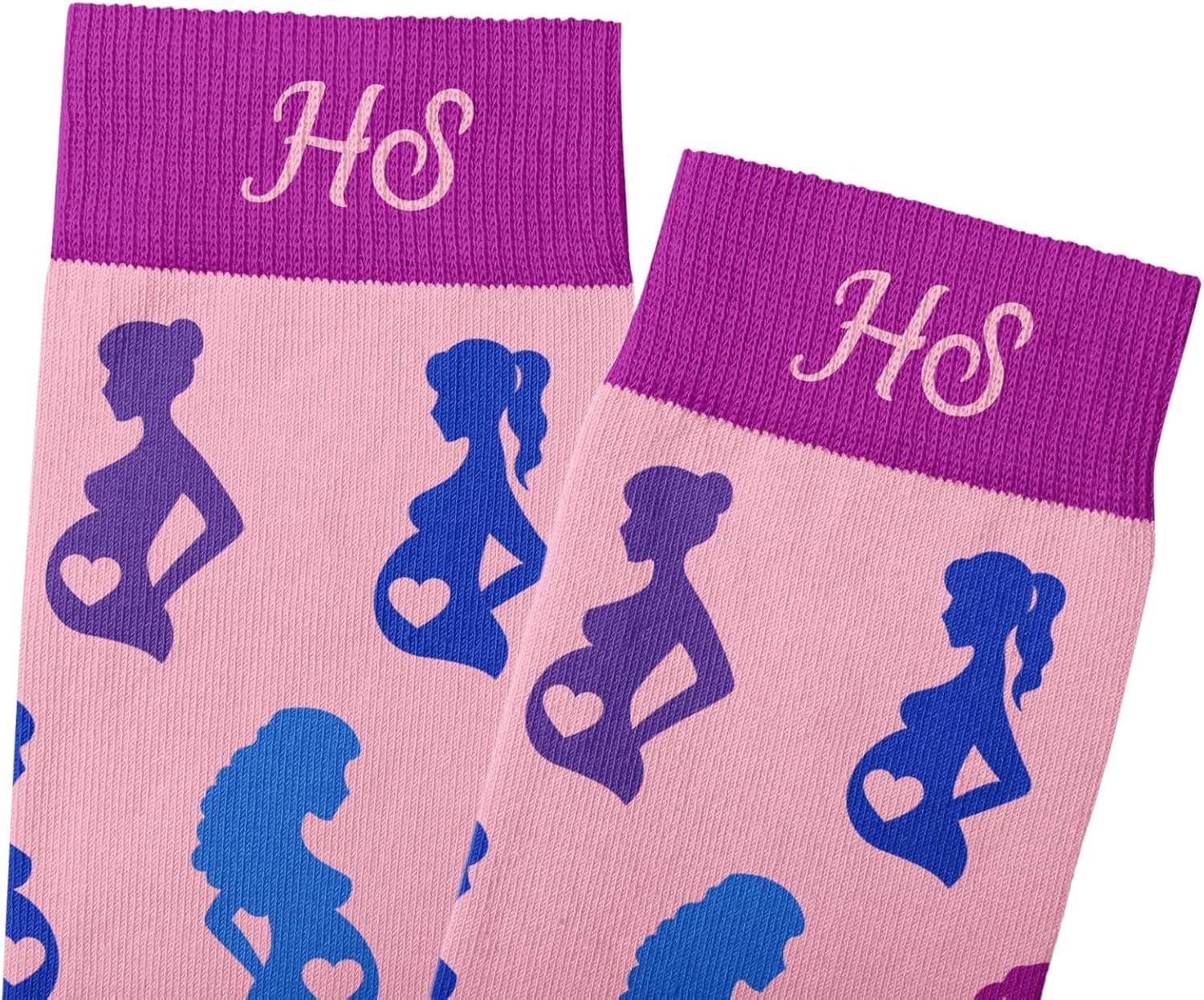 Gravida Schwangerschaft Motivsocken – Geschenk für Hebamme, Schwangere, werdenden Papa & OB Krankenschwester | Babyparty & Geburt Geschenkidee | Bunte Baumwollsocken Damen Gr. 41-46 – Bild 4
