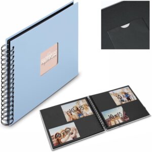 Spiral Album Fine Art 24 x 17 cm 50 Black Pages Lagoon