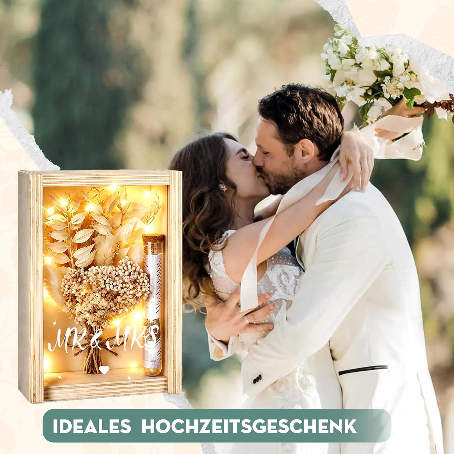 Money Gift Wedding Packaging, Wedding Gift Box with LED – Bild 7