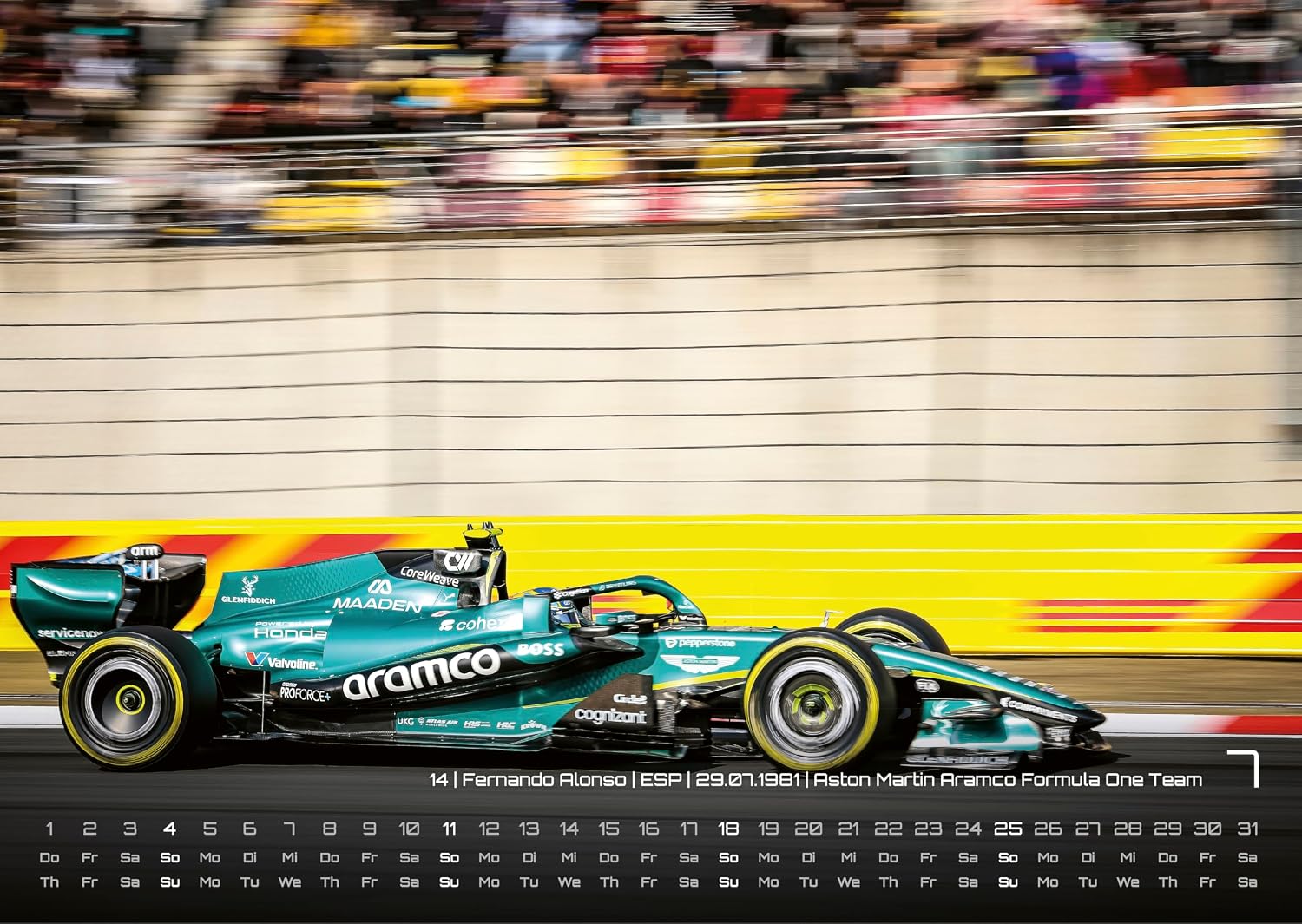 Formula 1 - Grand Prix 2027 | Premium F1 Calendar DIN A3 (42 cm x 30 cm) - Wall Calendar with Spectacular Photos of the Current Season | Ideal for F1 Fans – Bild 9