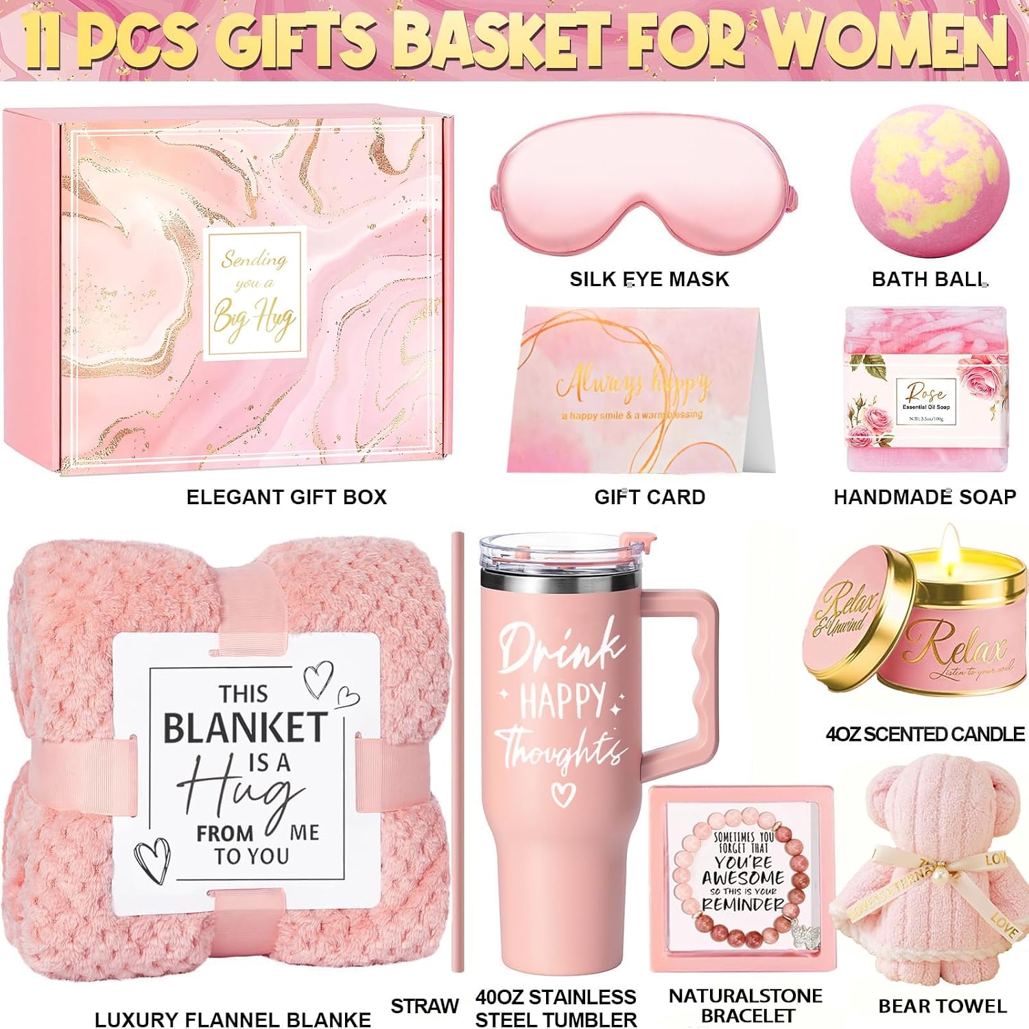Gifts for Women, 12 Pieces Birthday Gift Set for Women, Best Friend – Bild 2